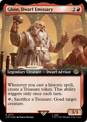 Gloin, Dwarf Emissary (Extended Art) (Surge Foil) [The Lord of the Rings: Tales of Middle-Earth] | Card Merchant Takapuna