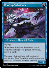 Invasion of Kamigawa // Rooftop Saboteurs [March of the Machine] | Card Merchant Takapuna