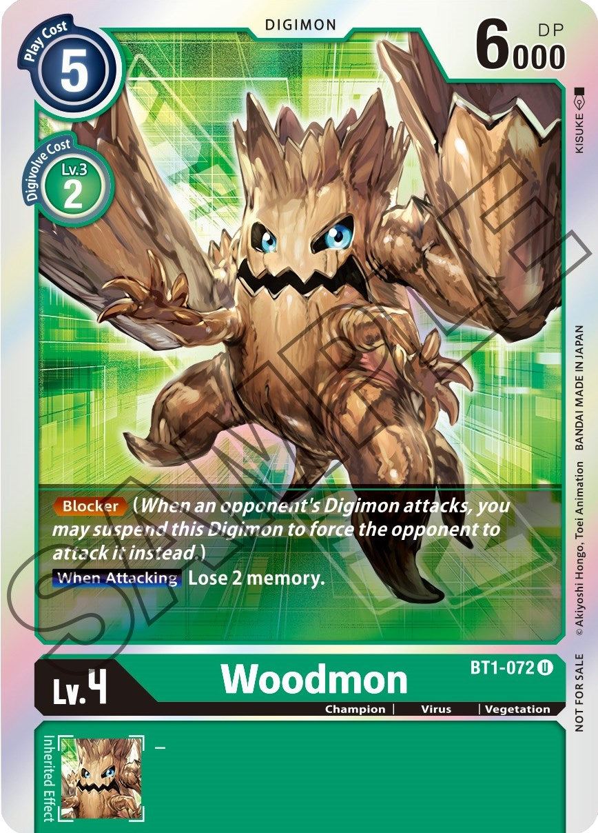 Woodmon [BT1-072] (Event Pack 1) [Release Special Booster Promos] | Card Merchant Takapuna