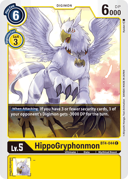 HippoGryphonmon [BT4-044] [Great Legend] | Card Merchant Takapuna