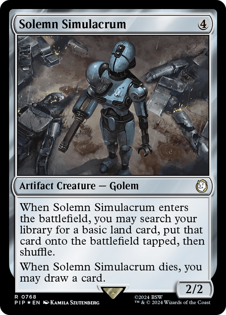 Solemn Simulacrum (Surge Foil) [Fallout] | Card Merchant Takapuna