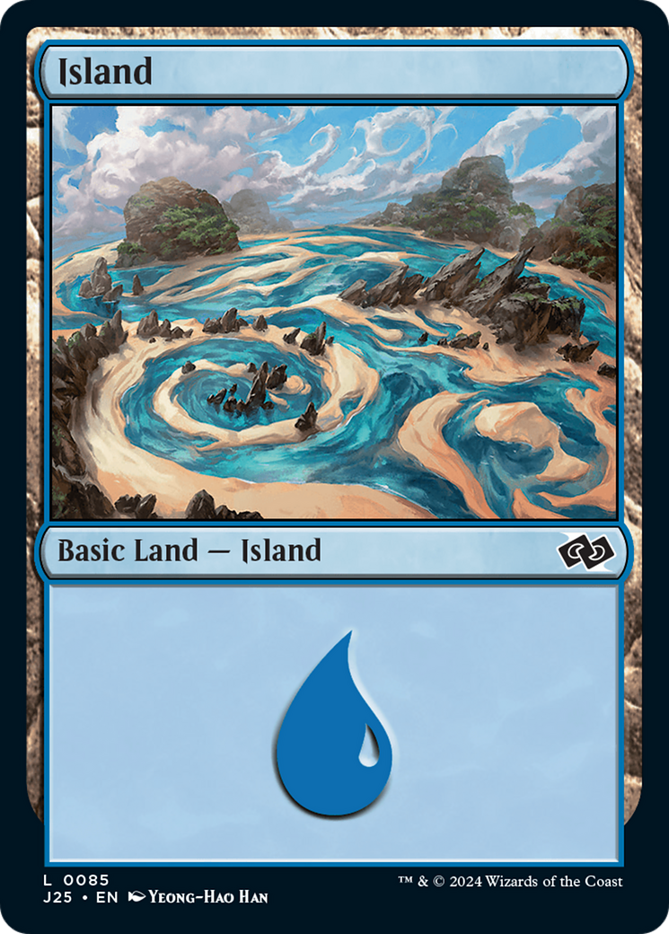 Island (85) [Foundations Jumpstart] | Card Merchant Takapuna