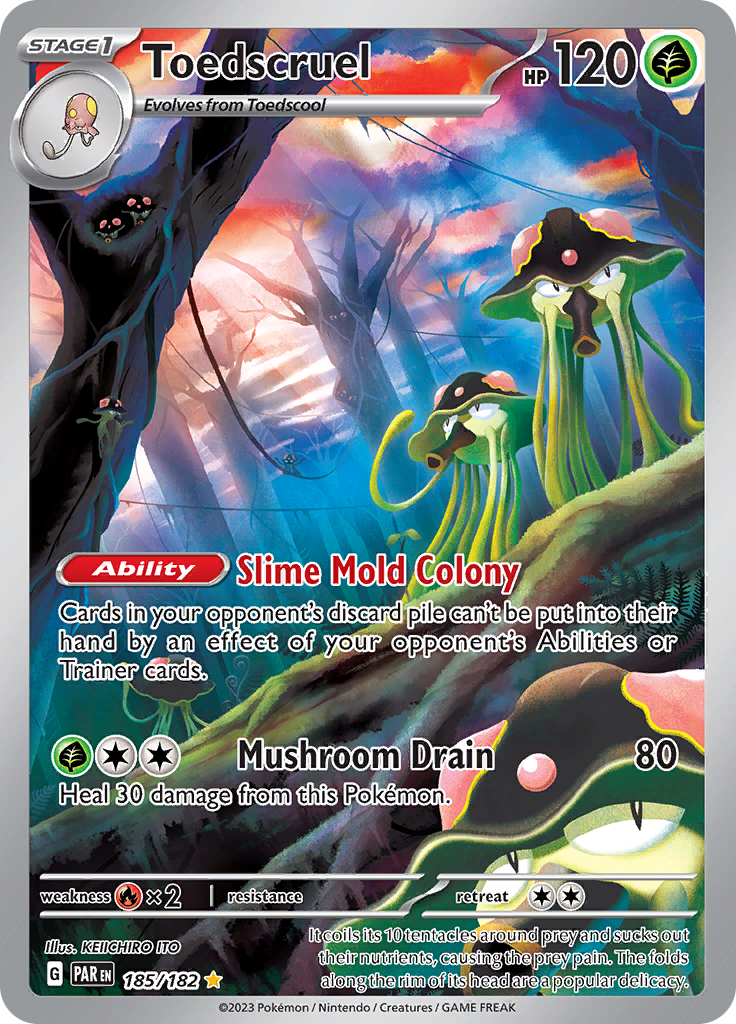 Toedscruel (185/182) [Scarlet & Violet: Paradox Rift] | Card Merchant Takapuna