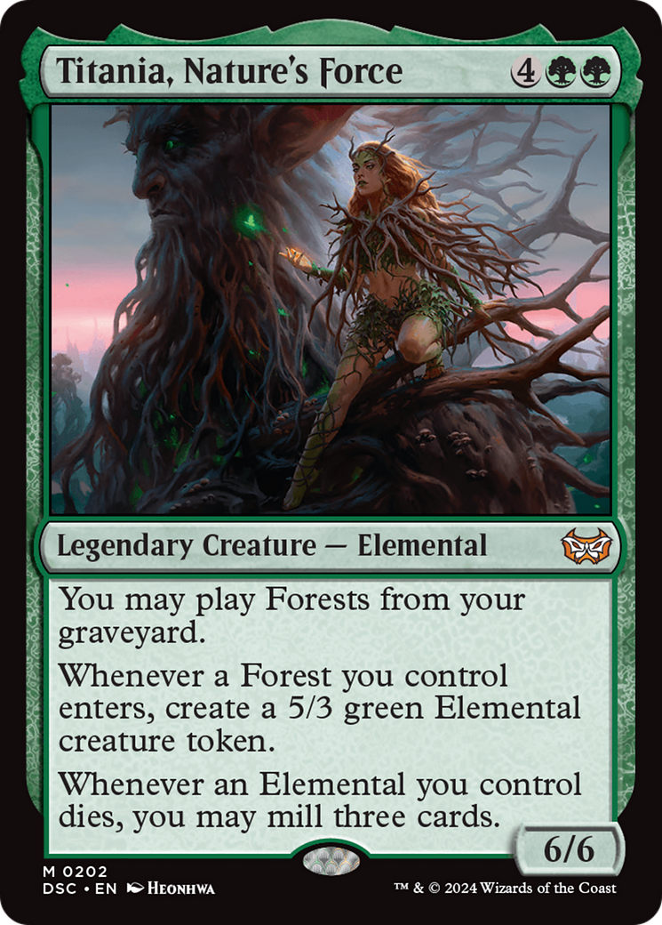 Titania, Nature's Force [Duskmourn: House of Horror Commander] | Card Merchant Takapuna