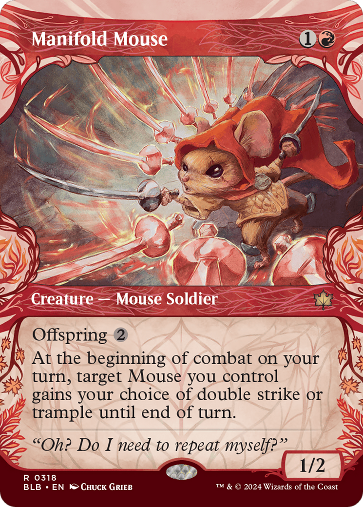 Manifold Mouse (Showcase) [Bloomburrow] | Card Merchant Takapuna