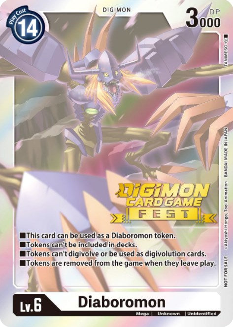 Diaboromon Token (Digimon Card Game Fest 2022) [Release Special Booster Promos] | Card Merchant Takapuna