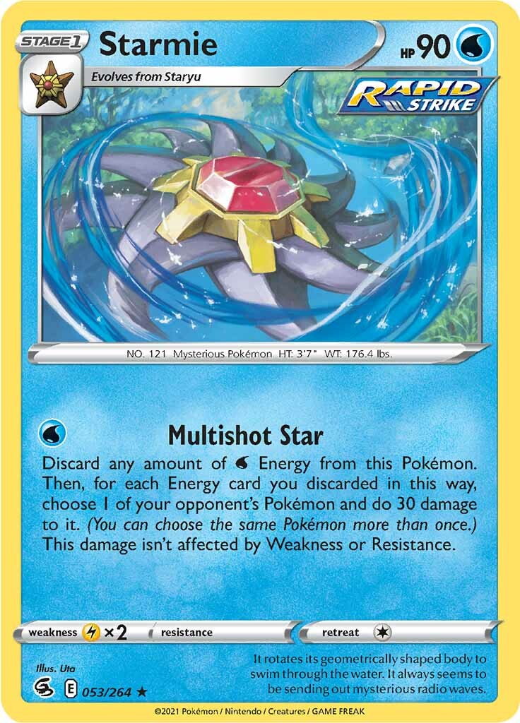 Starmie (053/264) [Sword & Shield: Fusion Strike] | Card Merchant Takapuna