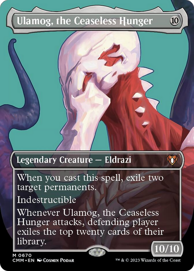 Ulamog, the Ceaseless Hunger (Borderless Profile) [Commander Masters] | Card Merchant Takapuna