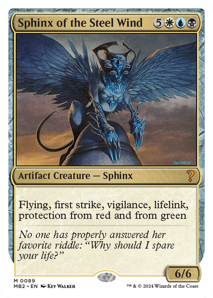 Sphinx of the Steel Wind (White Border) [Mystery Booster 2] | Card Merchant Takapuna