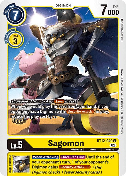 Sagomon [BT12-040] [Across Time] | Card Merchant Takapuna