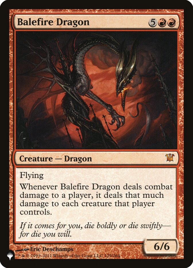 Balefire Dragon [The List] | Card Merchant Takapuna