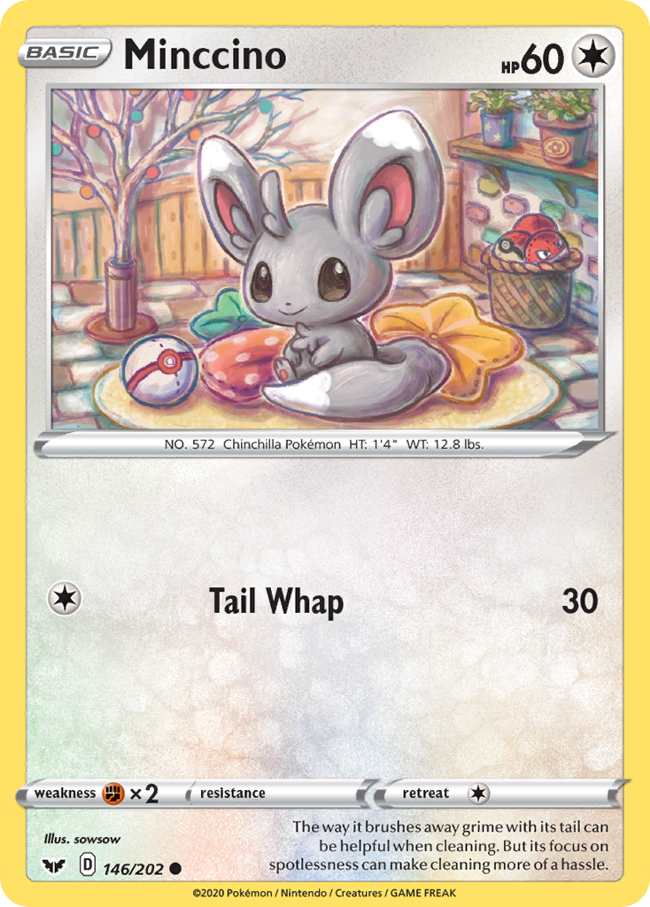 Minccino (146/202) [Sword & Shield: Base Set] | Card Merchant Takapuna