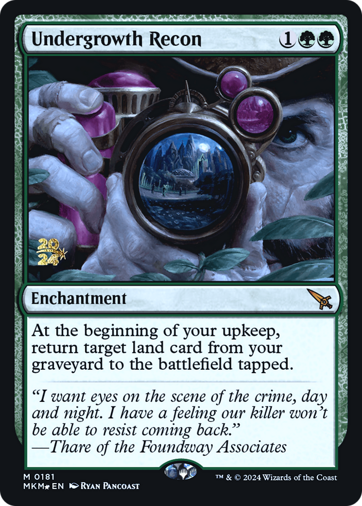 Undergrowth Recon [Murders at Karlov Manor Prerelease Promos] | Card Merchant Takapuna