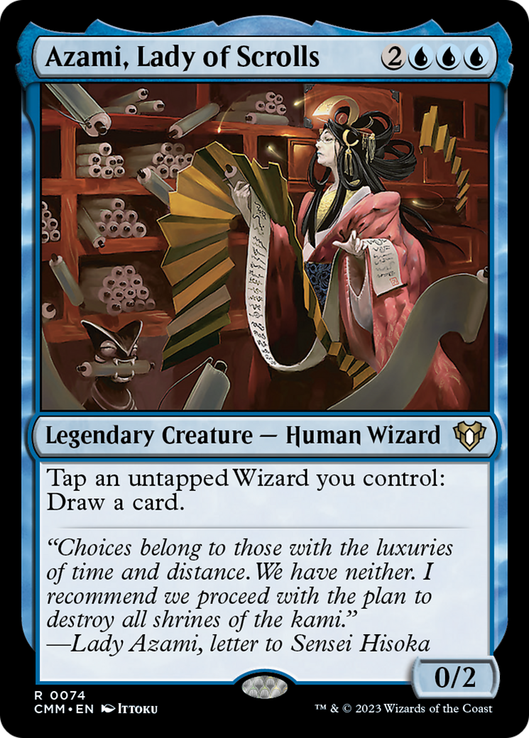 Azami, Lady of Scrolls [Commander Masters] | Card Merchant Takapuna