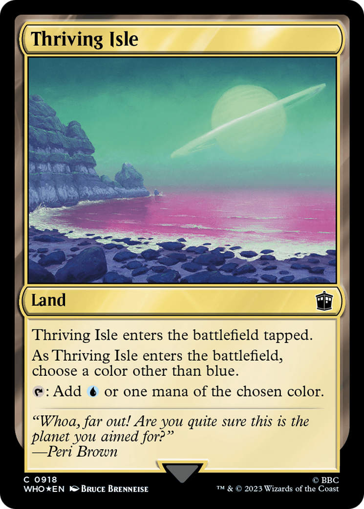 Thriving Isle (Surge Foil) [Doctor Who] | Card Merchant Takapuna