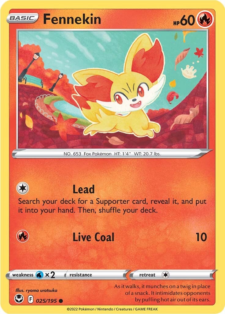 Fennekin (025/195) [Sword & Shield: Silver Tempest] | Card Merchant Takapuna