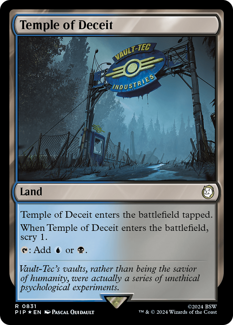 Temple of Deceit (Surge Foil) [Fallout] | Card Merchant Takapuna