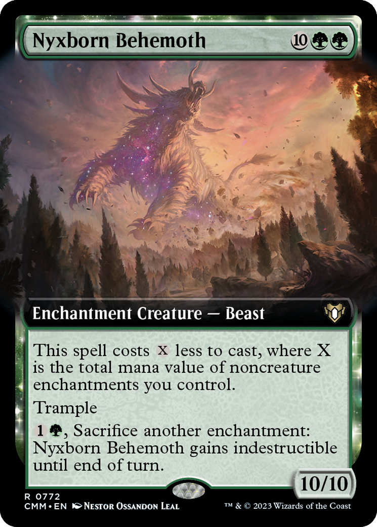 Nyxborn Behemoth (Extended Art) [Commander Masters] | Card Merchant Takapuna