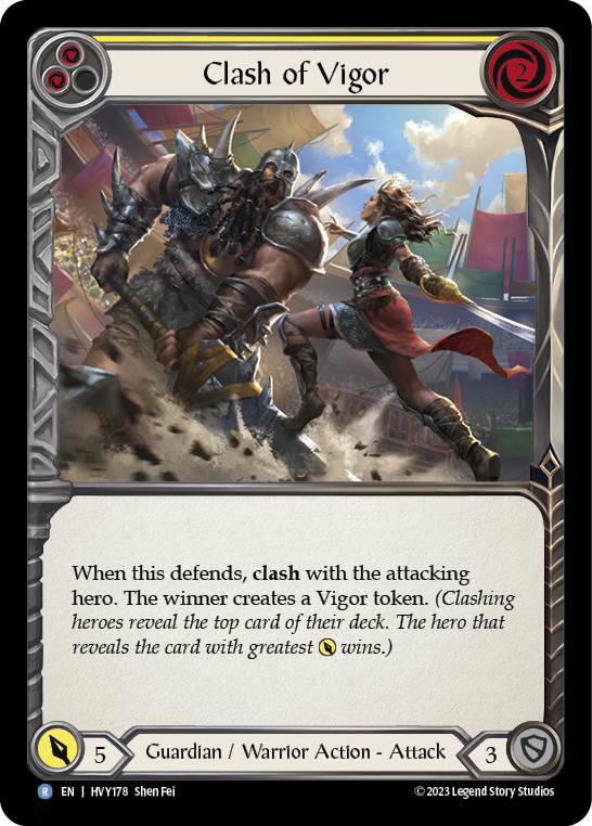 Clash of Vigor (Yellow) [HVY178] (Heavy Hitters) | Card Merchant Takapuna