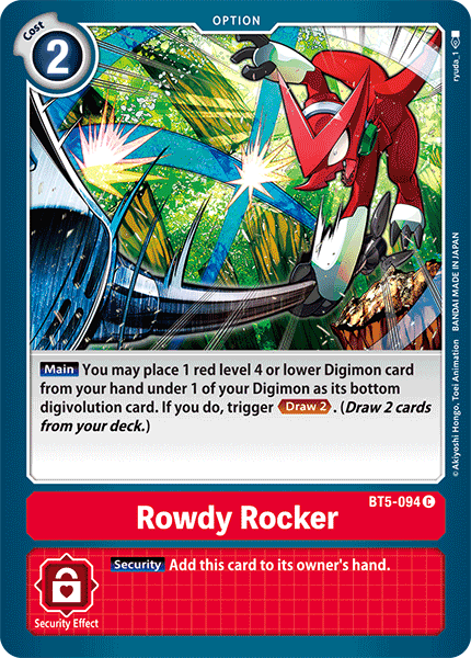 Rowdy Rocker [BT5-094] [Battle of Omni] | Card Merchant Takapuna