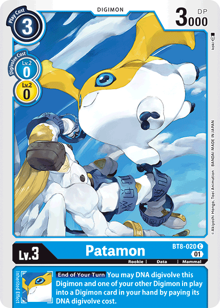 Patamon [BT8-020] [New Awakening] | Card Merchant Takapuna