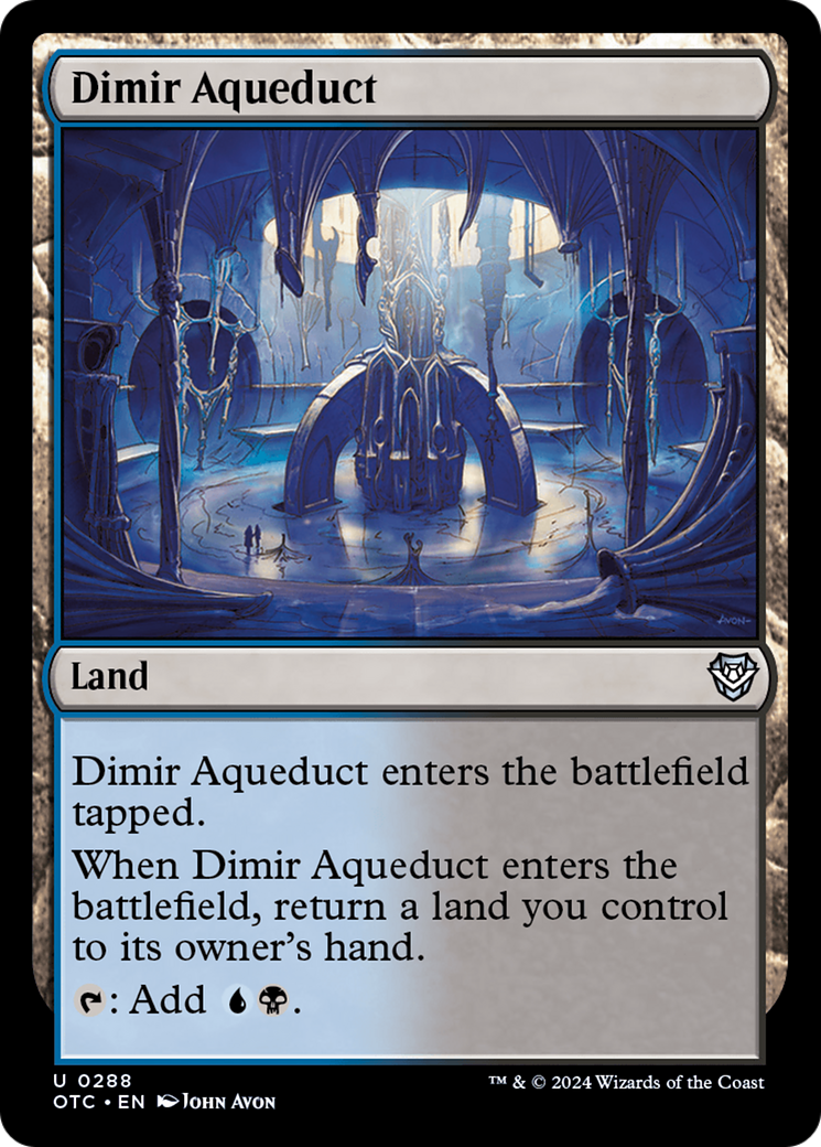 Dimir Aqueduct [Outlaws of Thunder Junction Commander] | Card Merchant Takapuna