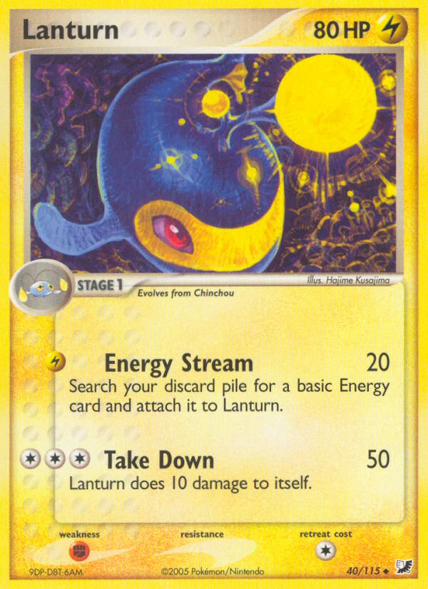 Lanturn (40/115) [EX: Unseen Forces] | Card Merchant Takapuna