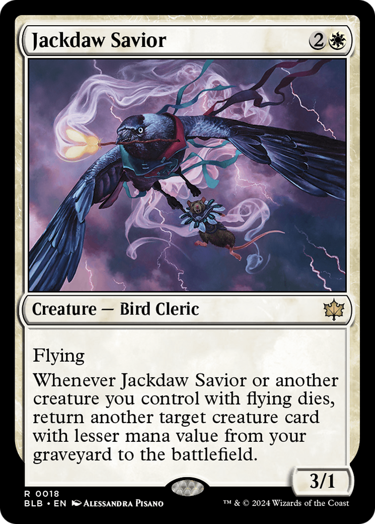 Jackdaw Savior [Bloomburrow] | Card Merchant Takapuna