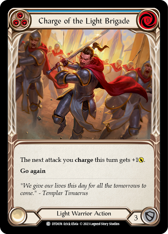 Charge of the Light Brigade (Blue) [DTD074] (Dusk Till Dawn) | Card Merchant Takapuna