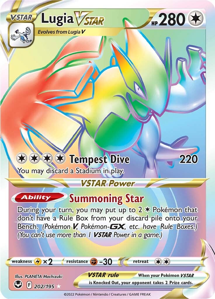 Lugia VSTAR (202/195) [Sword & Shield: Silver Tempest] | Card Merchant Takapuna