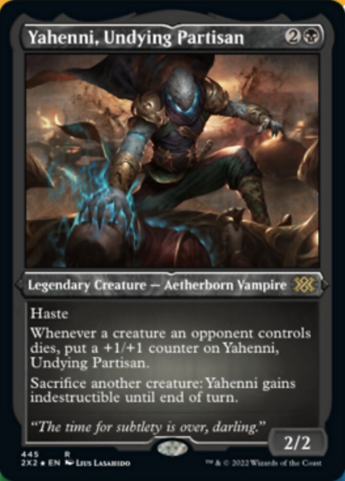 Yahenni, Undying Partisan (Foil Etched) [Double Masters 2022] | Card Merchant Takapuna