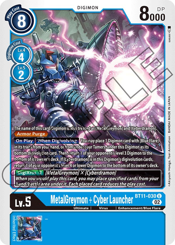 MetalGreymon + Cyber Launcher [BT11-030] [Dimensional Phase] | Card Merchant Takapuna