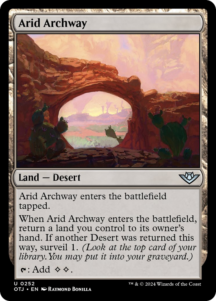 Arid Archway [Outlaws of Thunder Junction] | Card Merchant Takapuna