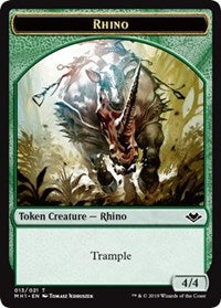 Rhino (013) // Spirit (016) Double-Sided Token [Modern Horizons Tokens] | Card Merchant Takapuna