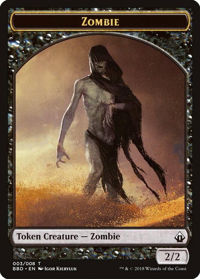 Zombie Token [Battlebond Tokens] | Card Merchant Takapuna