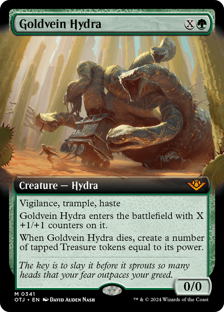 Goldvein Hydra (Extended Art) [Outlaws of Thunder Junction] | Card Merchant Takapuna