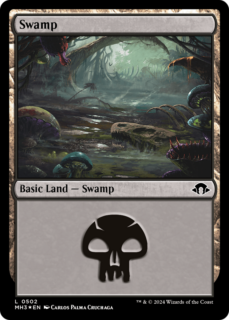 Swamp (0502) (Ripple Foil) [Modern Horizons 3] | Card Merchant Takapuna