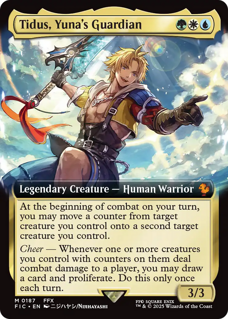 Tidus, Yuna's Guardian (Extended Art) [FINAL FANTASY Commander] | Card Merchant Takapuna