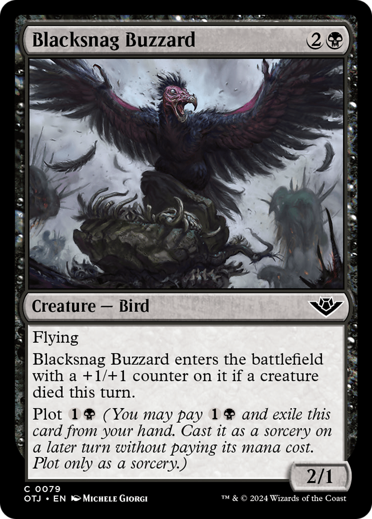 Blacksnag Buzzard [Outlaws of Thunder Junction] | Card Merchant Takapuna