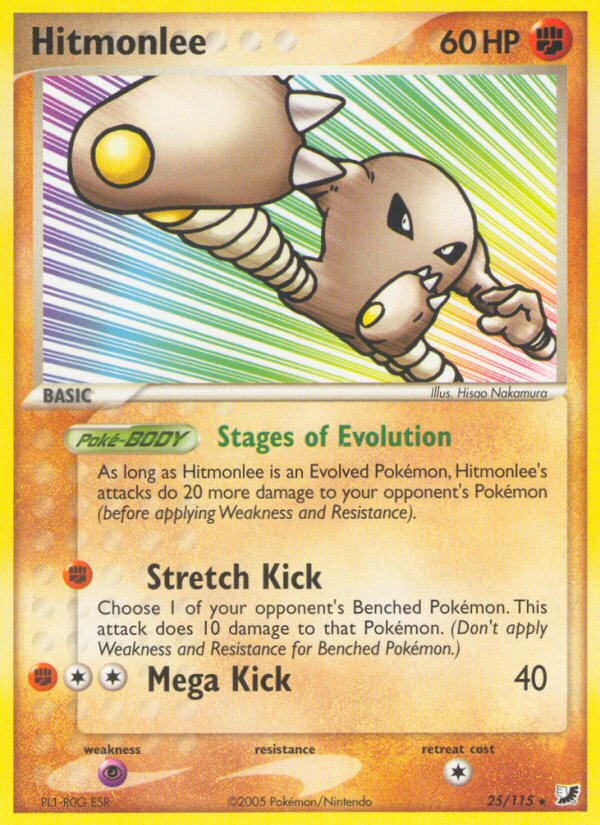 Hitmonlee (25/115) [EX: Unseen Forces] | Card Merchant Takapuna