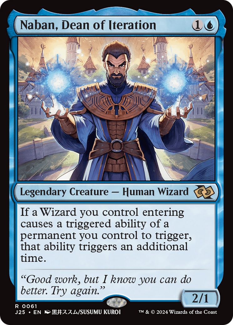 Naban, Dean of Iteration (Anime) [Foundations Jumpstart] | Card Merchant Takapuna