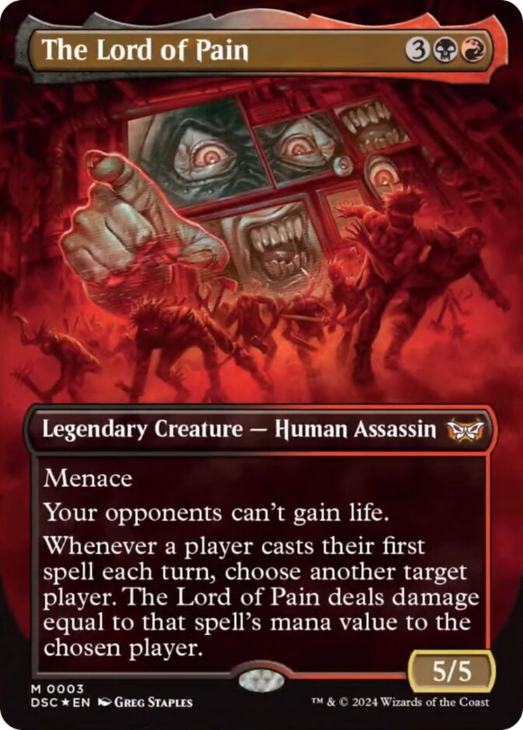 The Lord of Pain (Borderless) [Duskmourn: House of Horror Commander] | Card Merchant Takapuna