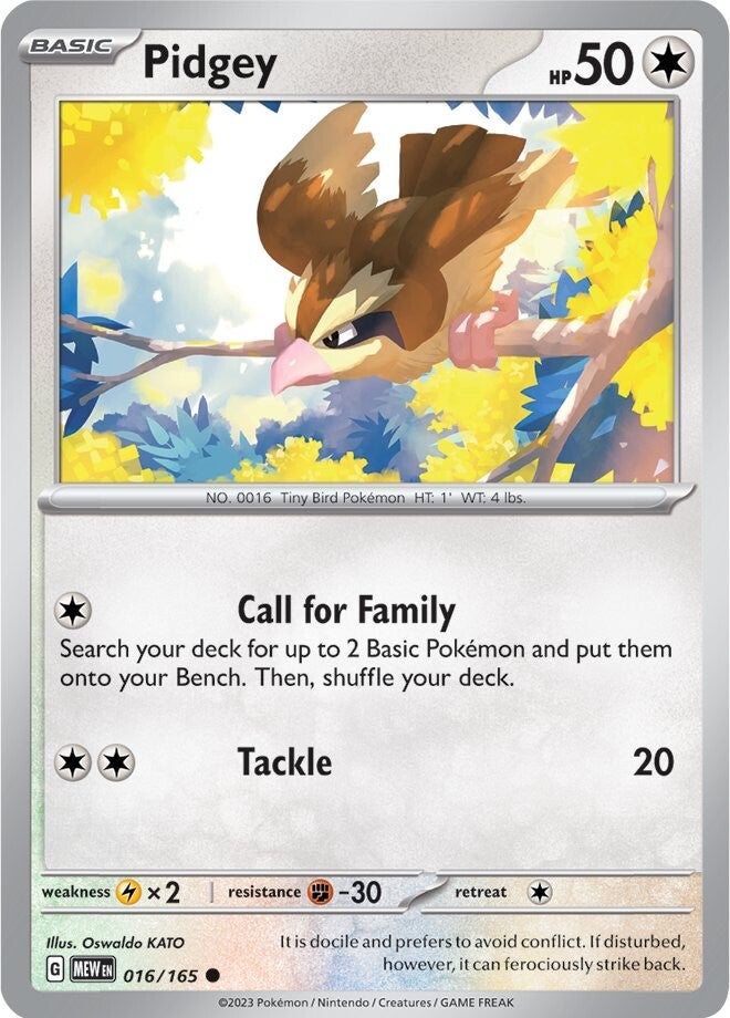 Pidgey (016/165) [Scarlet & Violet 151] | Card Merchant Takapuna