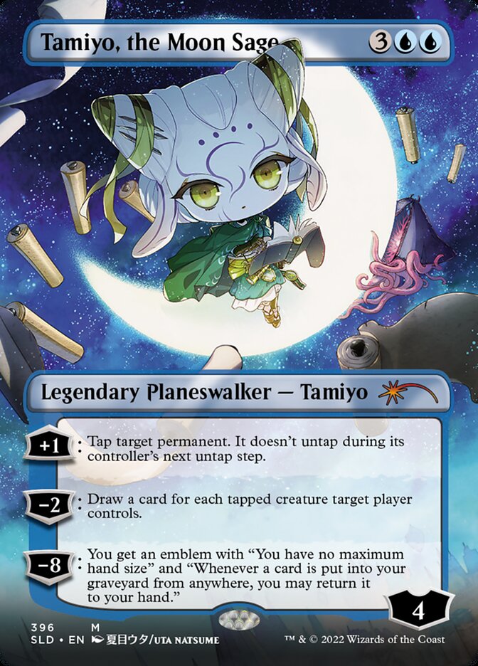 Tamiyo, the Moon Sage (Borderless) [Secret Lair Drop Series] | Card Merchant Takapuna