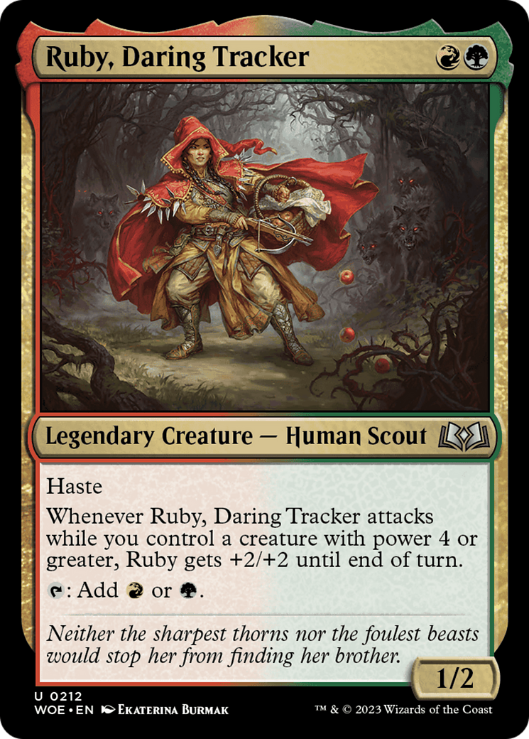 Ruby, Daring Tracker [Wilds of Eldraine] | Card Merchant Takapuna