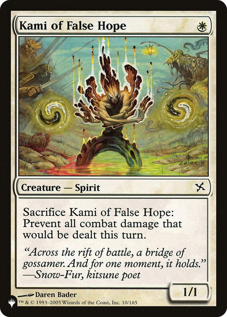 Kami of False Hope [The List] | Card Merchant Takapuna