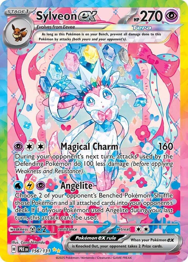 Sylveon ex (156/131) [Scarlet & Violet: Prismatic Evolutions] | Card Merchant Takapuna