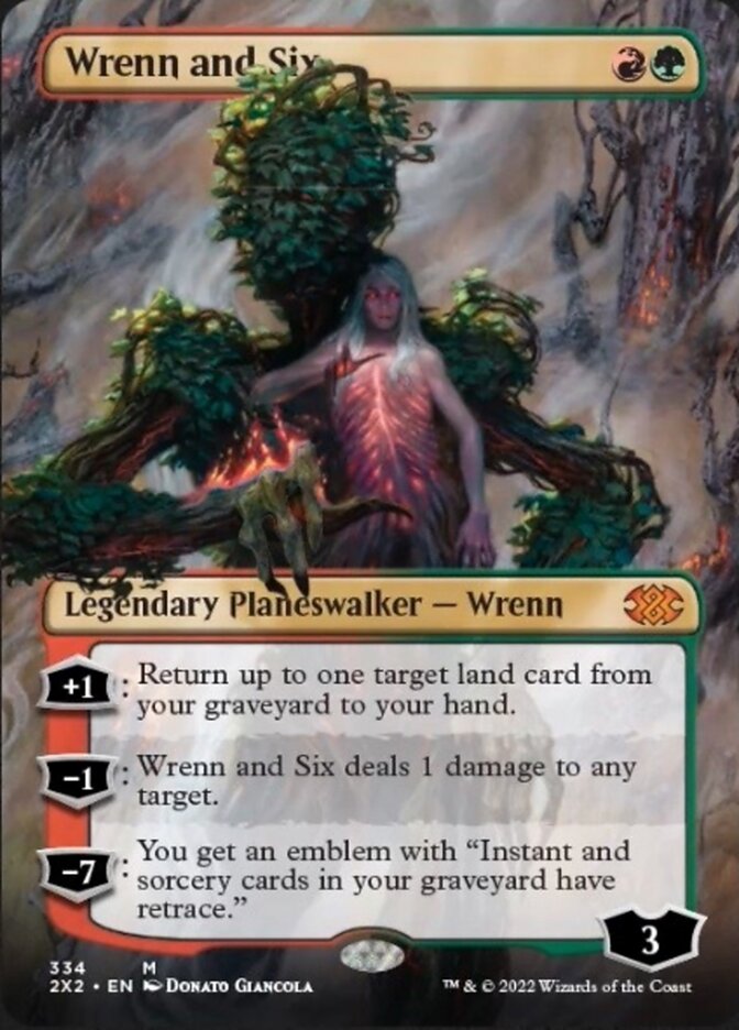 Wrenn and Six (Borderless) [Double Masters 2022] | Card Merchant Takapuna