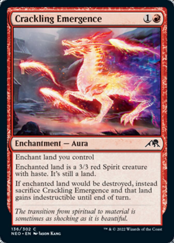 Crackling Emergence [Kamigawa: Neon Dynasty] | Card Merchant Takapuna