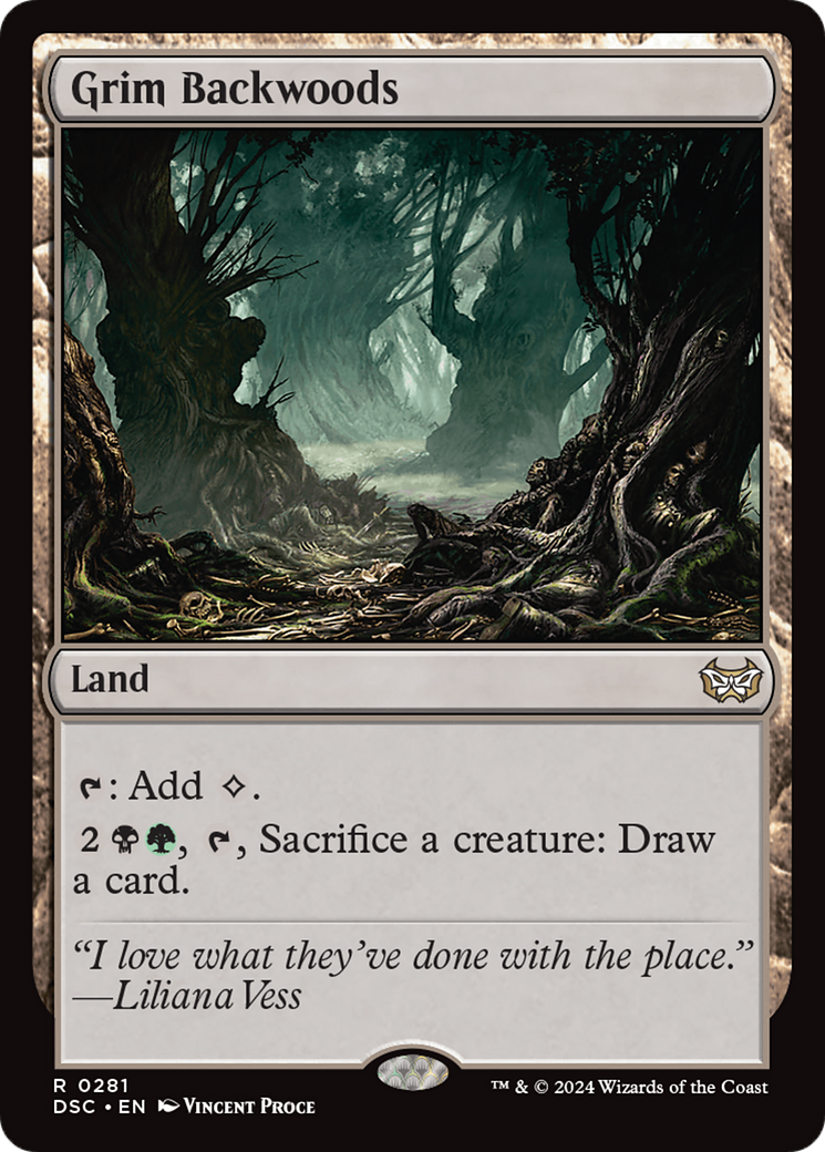 Grim Backwoods [Duskmourn: House of Horror Commander] | Card Merchant Takapuna